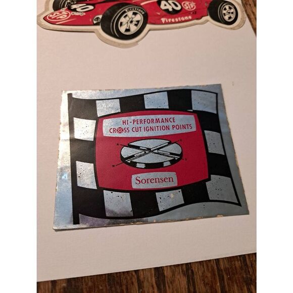 Vintage Original Lot 4 Hot Rod Rat Rod Race Car Decals Stickers Hooker Firestone - Picture 6 of 6